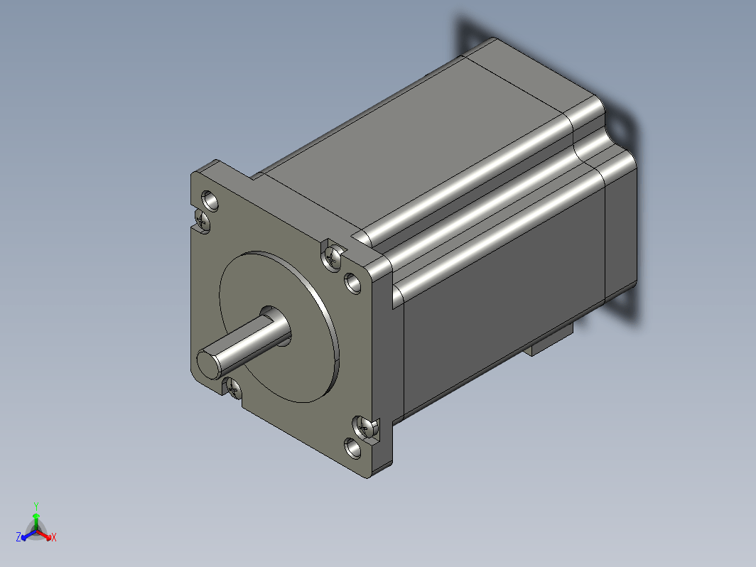 YK60HB86-04A  60mm两相步进电机（3D）