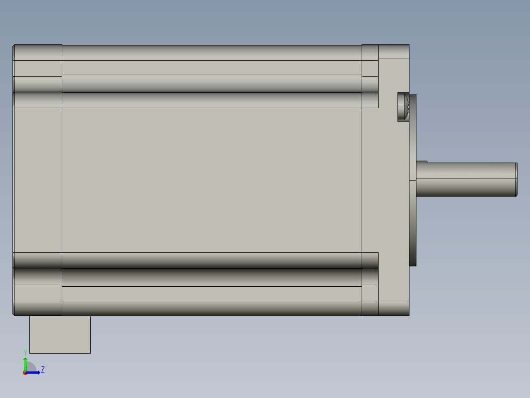 YK60HB86-04A  60mm两相步进电机（3D）