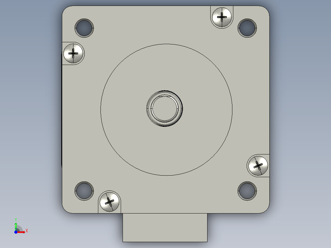 YK60HB86-04A  60mm两相步进电机（3D）