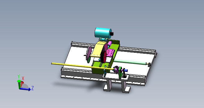 棒料定长切割机三维SW2013带参+CAD+说明书