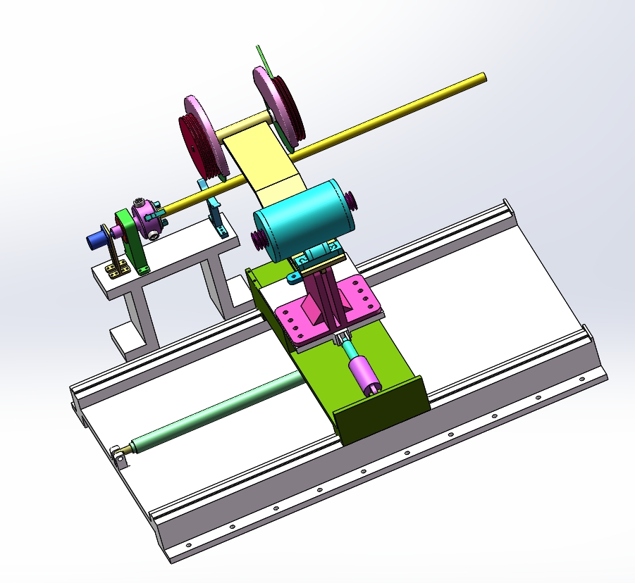 棒料定长切割机三维SW2013带参+CAD+说明书