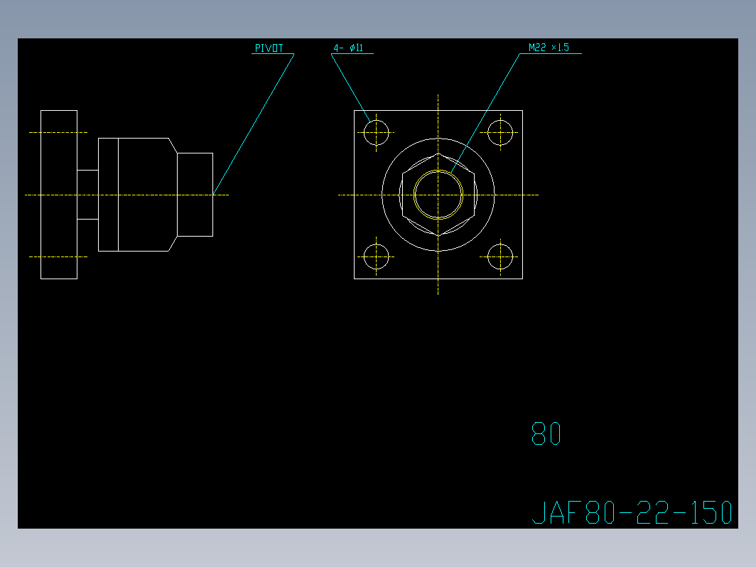 浮动接头 JAF80-22-150