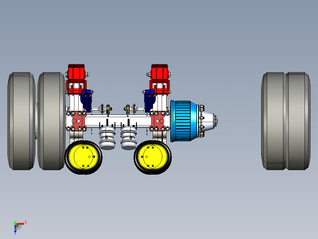 车轴和悬架结构 axle and suspensions