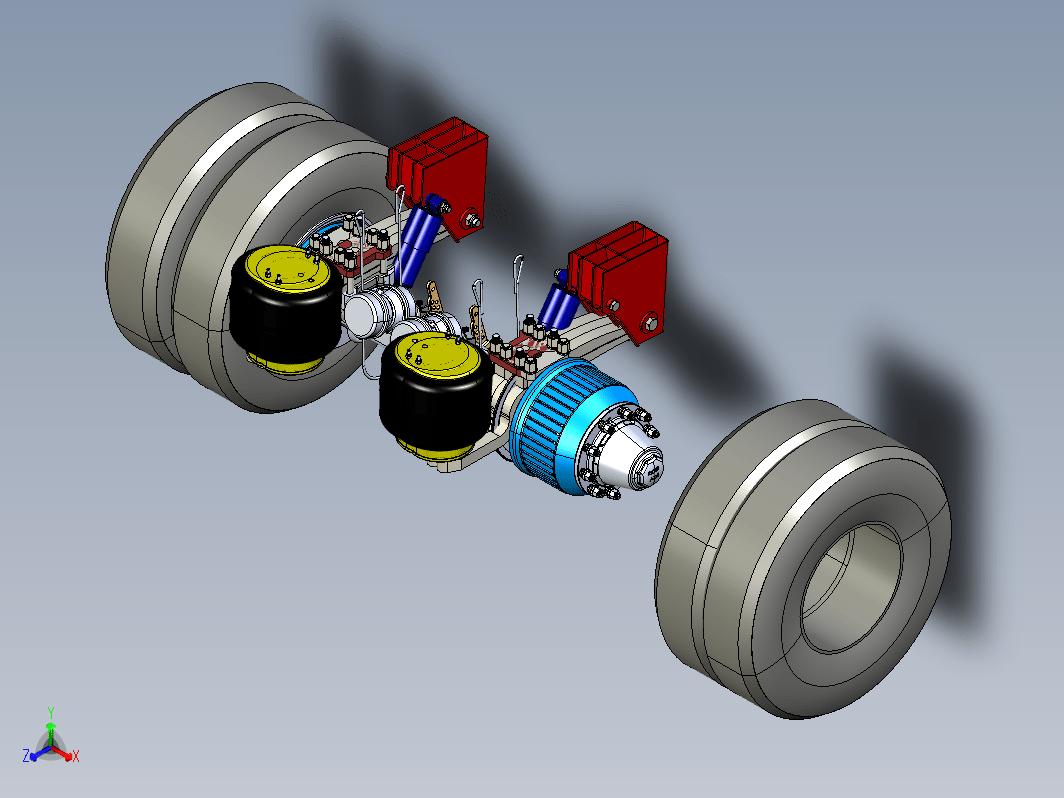 车轴和悬架结构 axle and suspensions