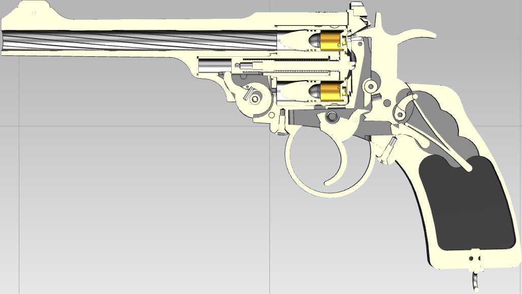 1058韦伯利左轮手枪UG设计