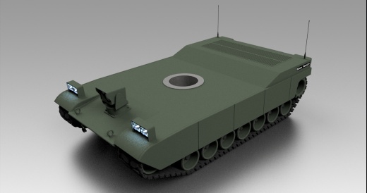 Tanque M1坦克底盘玩具模型缩略图