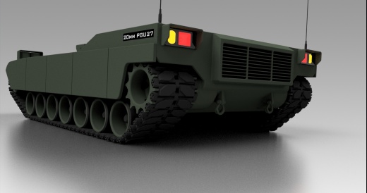 Tanque M1坦克底盘玩具模型缩略图
