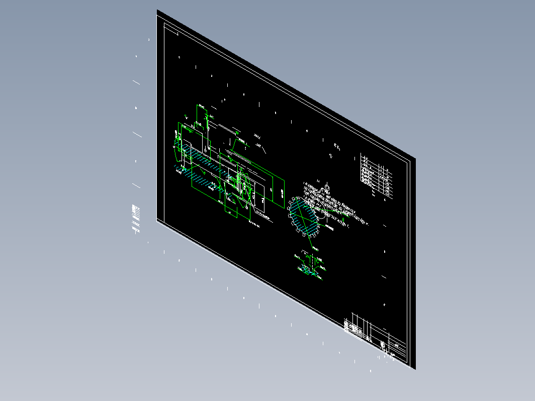 齿轮轴零件图