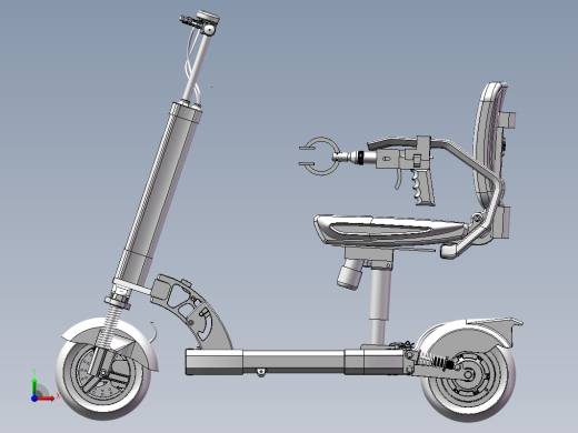 便携代步车的机构设计-三维图三维SW2020带参+CAD+说明书缩略图