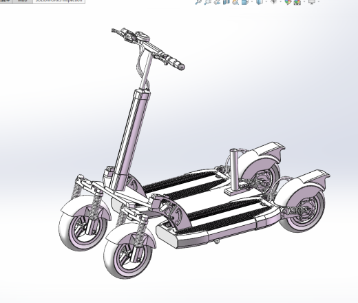 便携代步车的机构设计-三维图三维SW2020带参+CAD+说明书缩略图
