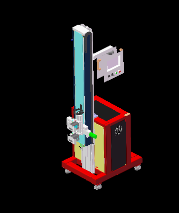 电子跌落测试试验机三维设计