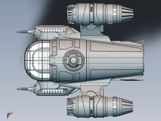 科幻飞行器 Mandalorian Ship缩略图