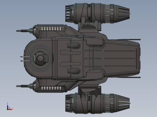 科幻飞行器 Mandalorian Ship缩略图