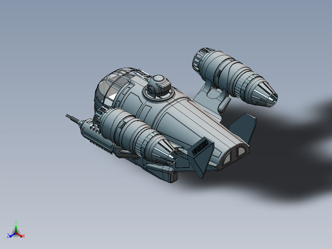 科幻飞行器 Mandalorian Ship