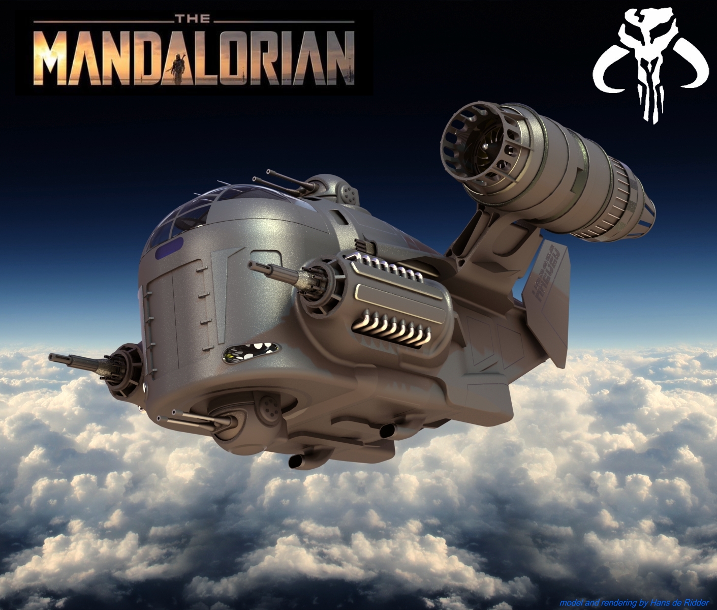 科幻飞行器 Mandalorian Ship