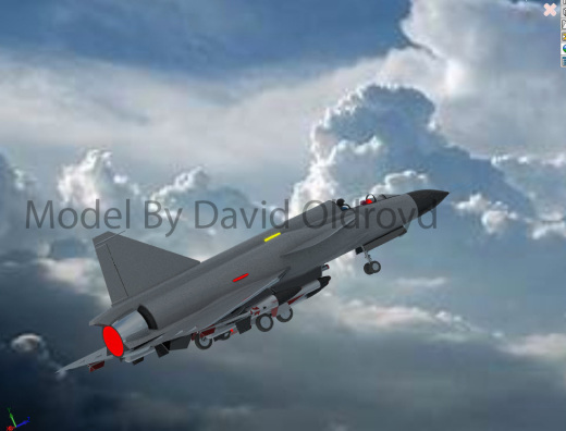 Military Jet喷气式飞机3D数模图纸 Solidworks设计 附STEP IGS缩略图