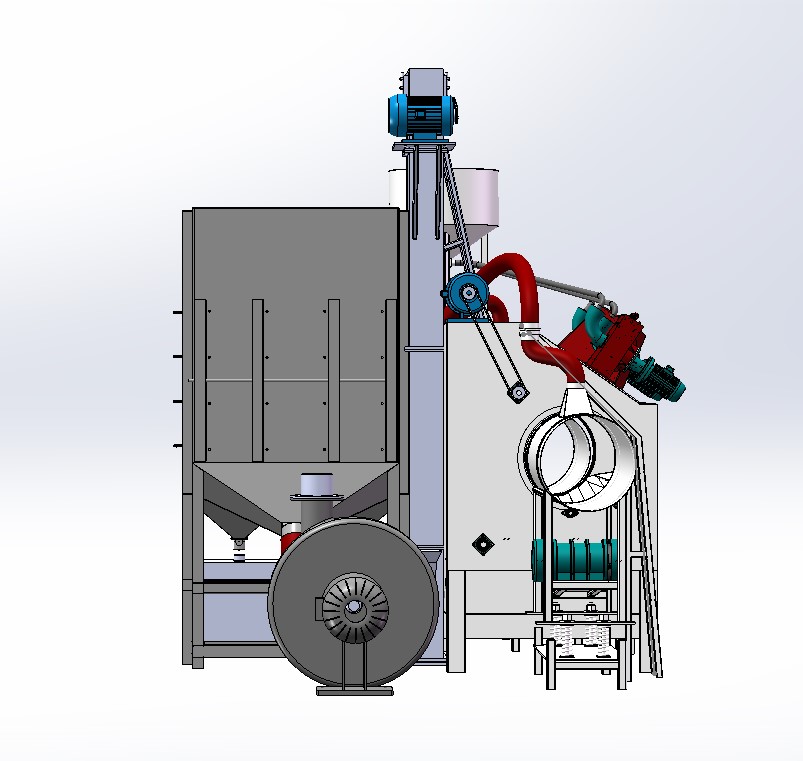 滚筒通过式抛丸机 3D模型3D图纸 机械设备