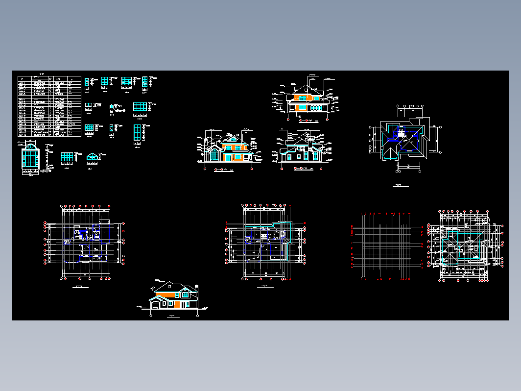 别墅排屋CAD-别墅4