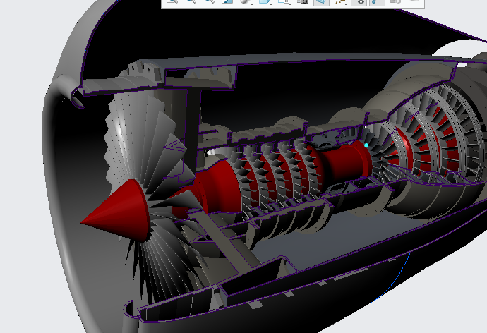 jet-engine-assembly喷气发动机