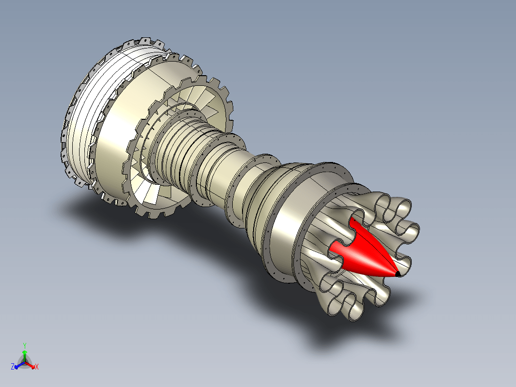 jet-engine-assembly喷气发动机