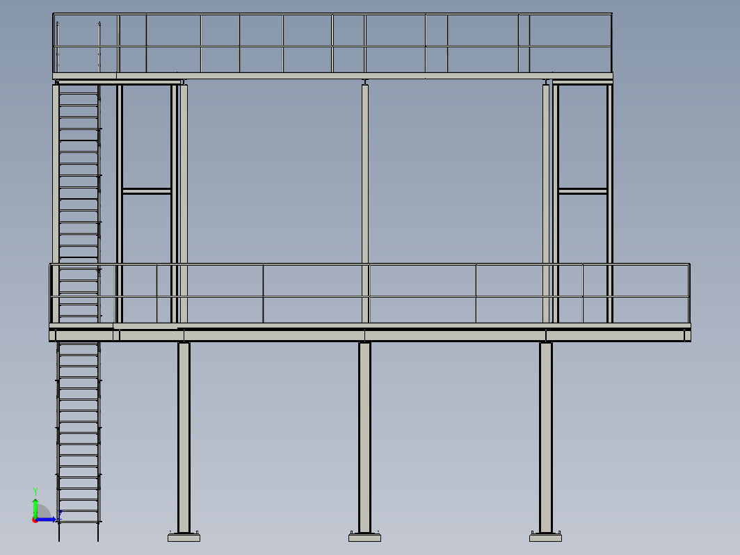 cooling tower冷却塔钢结构平台