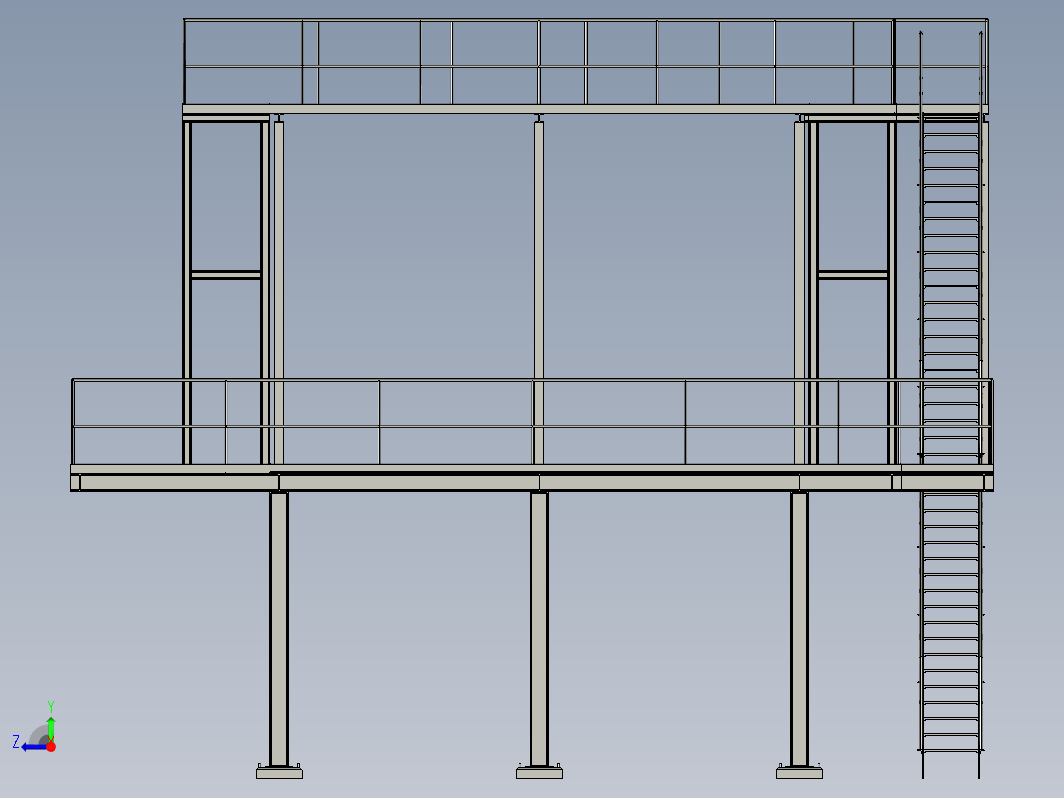 cooling tower冷却塔钢结构平台