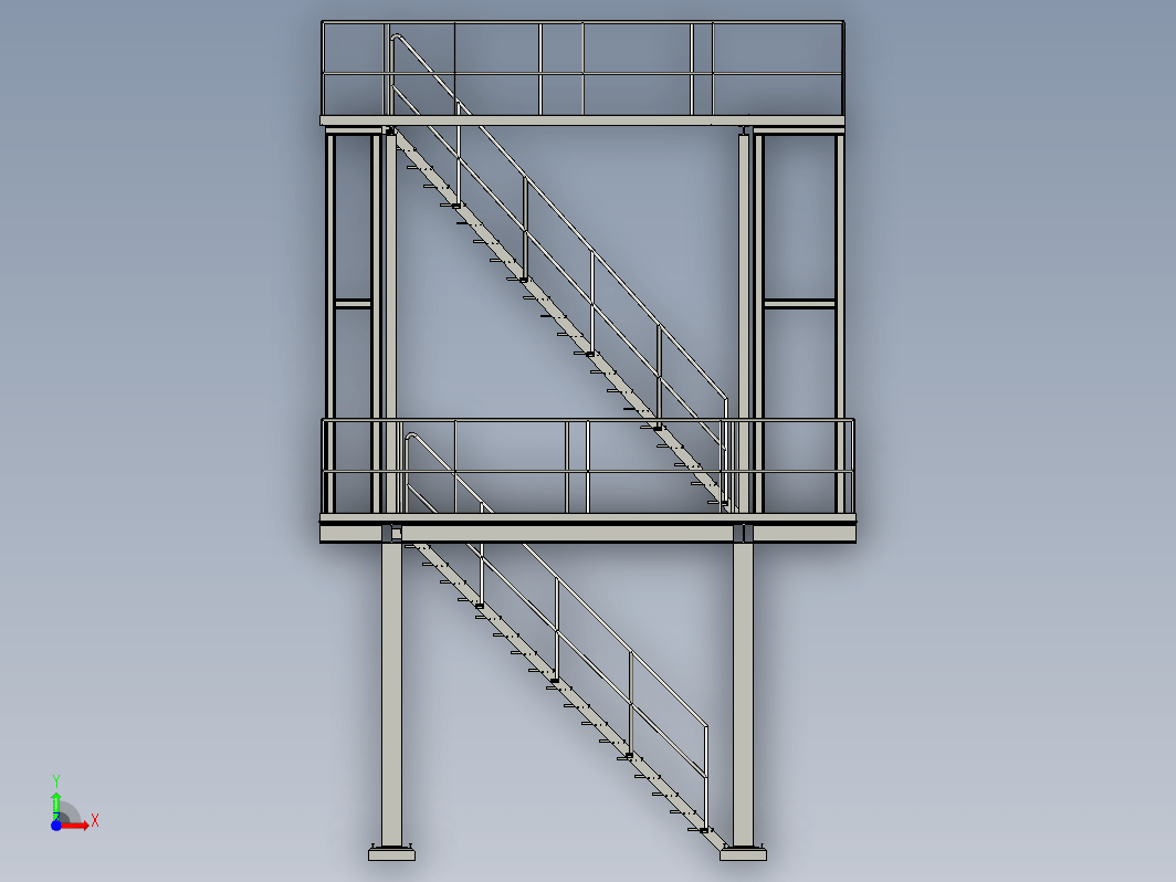 cooling tower冷却塔钢结构平台