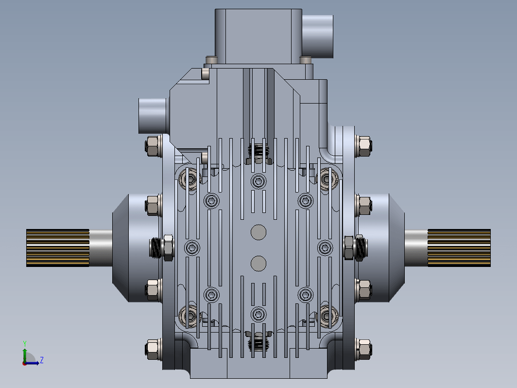 Bourke Engine 492 CC燃料活塞发动机3D数模图纸 Solidworks设计 附工程图