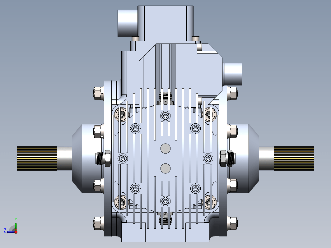 Bourke Engine 492 CC燃料活塞发动机3D数模图纸 Solidworks设计 附工程图