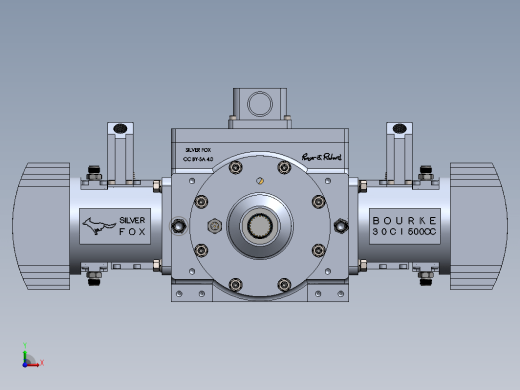 Bourke Engine 492 CC燃料活塞发动机3D数模图纸 Solidworks设计 附工程图缩略图