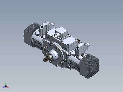 Bourke Engine 492 CC燃料活塞发动机3D数模图纸 Solidworks设计 附工程图缩略图