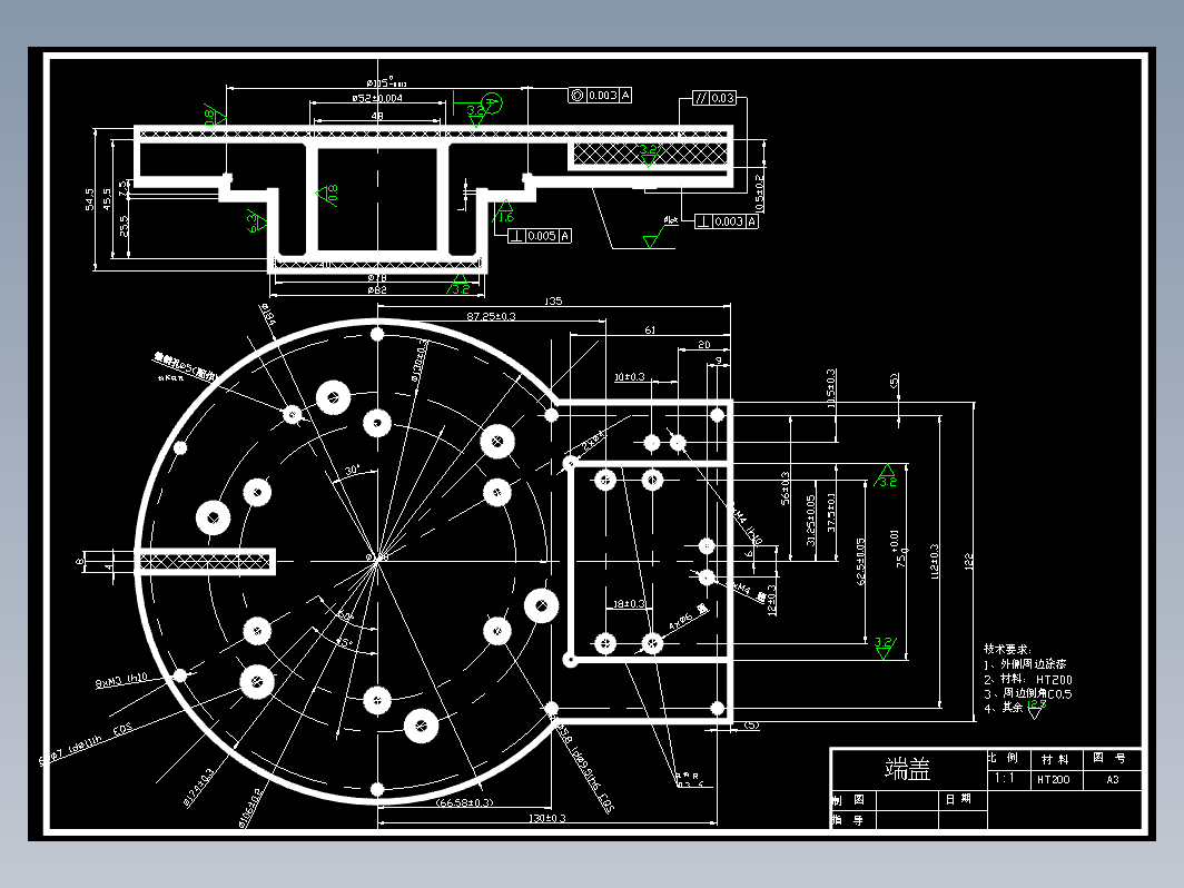 K385-防尘端盖机加工工艺规程设计带CAD原图