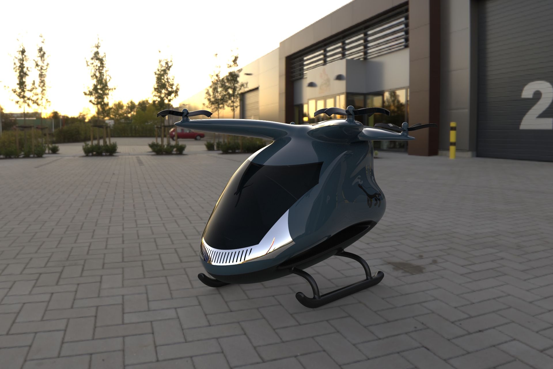 flying car model小型飞行器造型