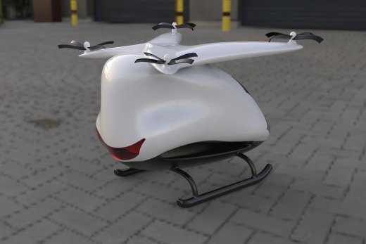 flying car model小型飞行器造型缩略图
