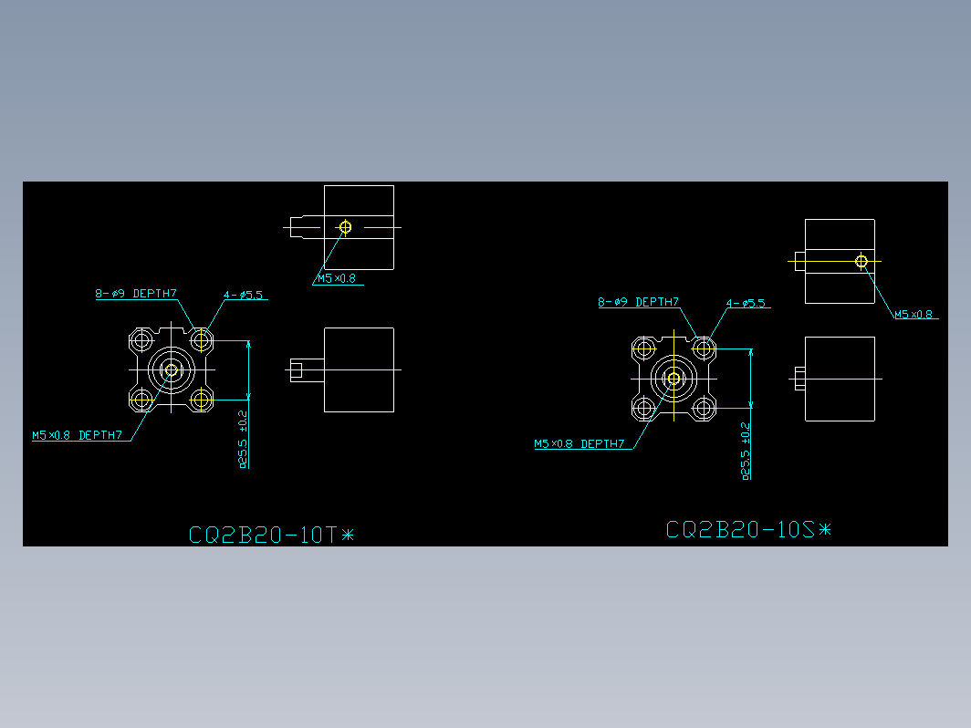 气缸 cq220