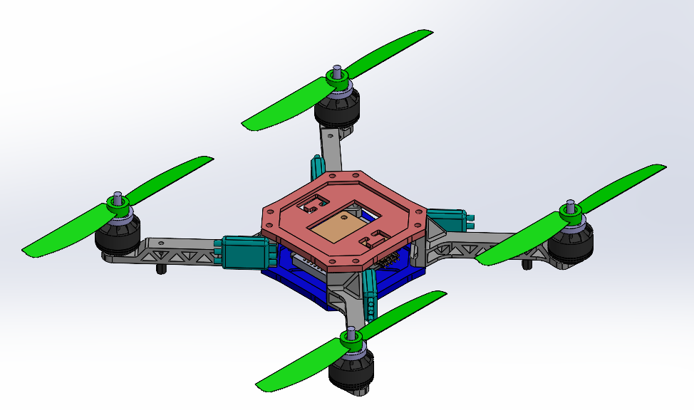 四旋翼无人机设计建模4