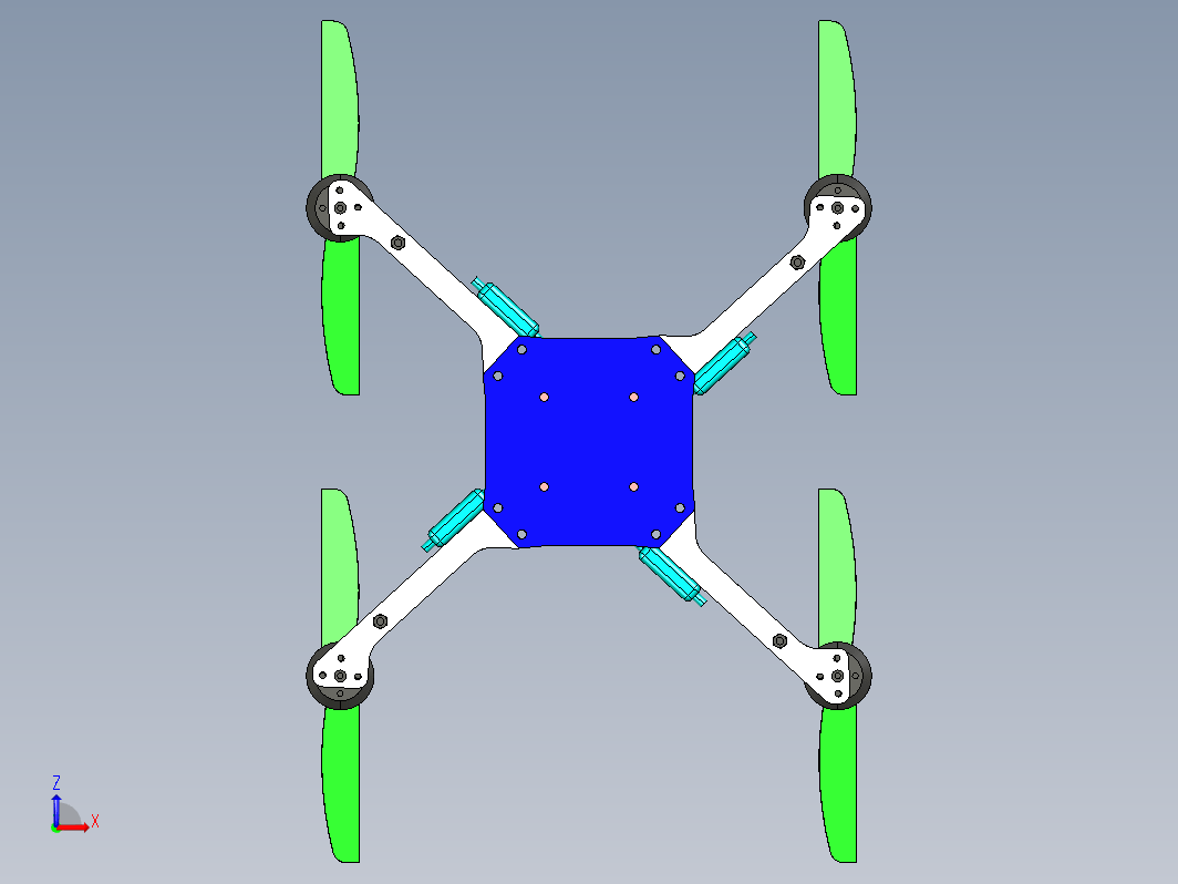 四旋翼无人机设计建模4