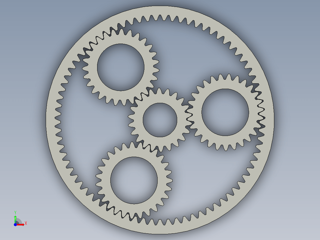 行星齿轮三维