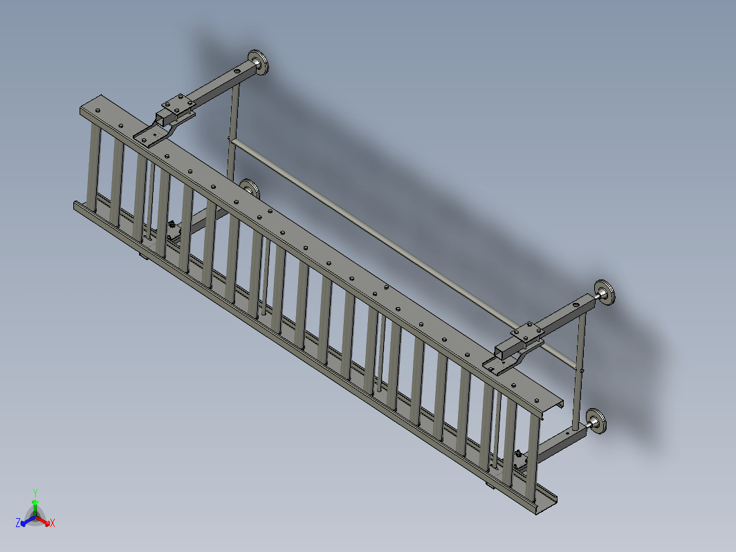 单节滚筒输送机结构 roller-conveyor