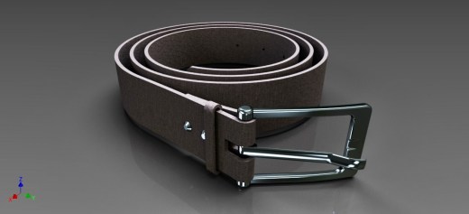 皮带简易模型 leather belt缩略图