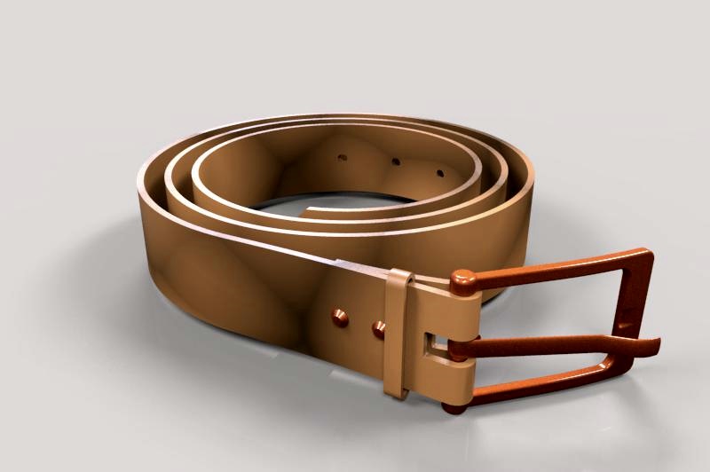 皮带简易模型 leather belt