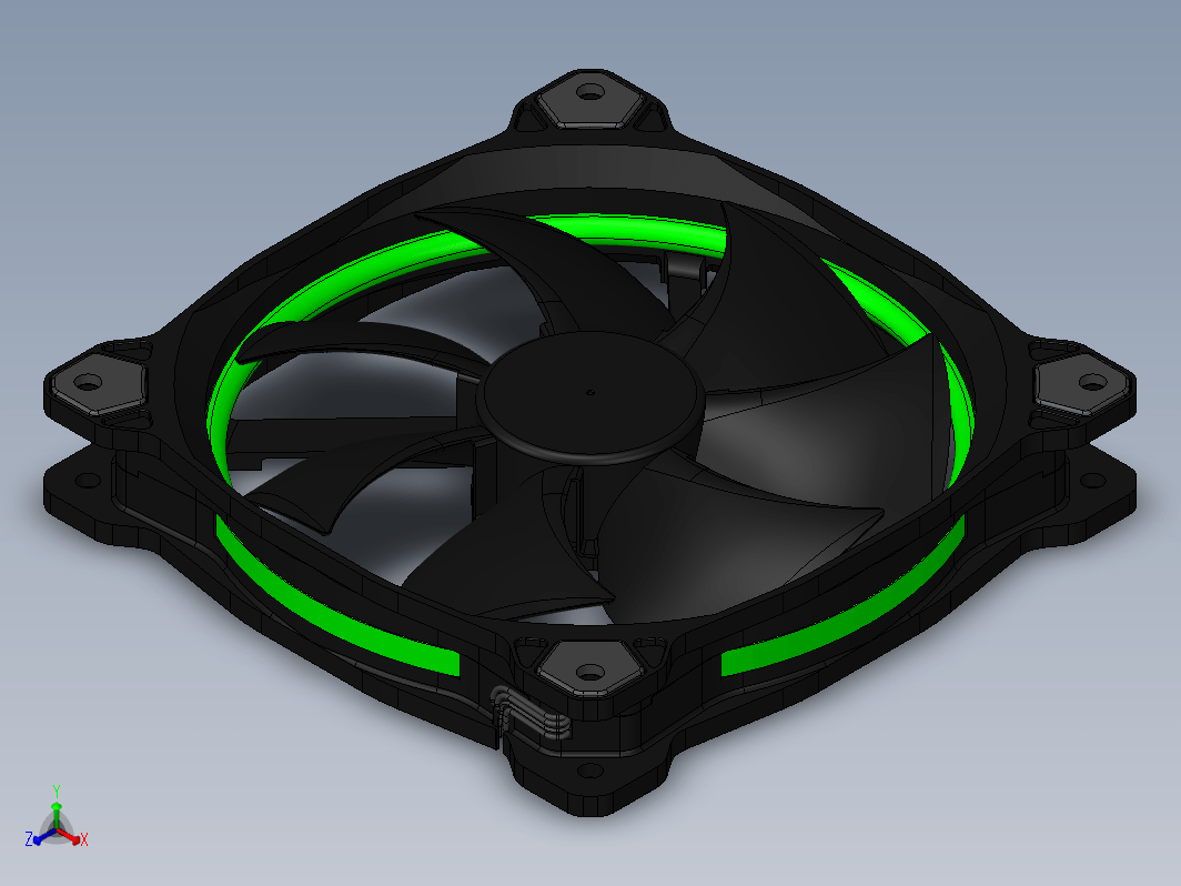 Thermaltake Riing 14厘米LED绿色风扇造型