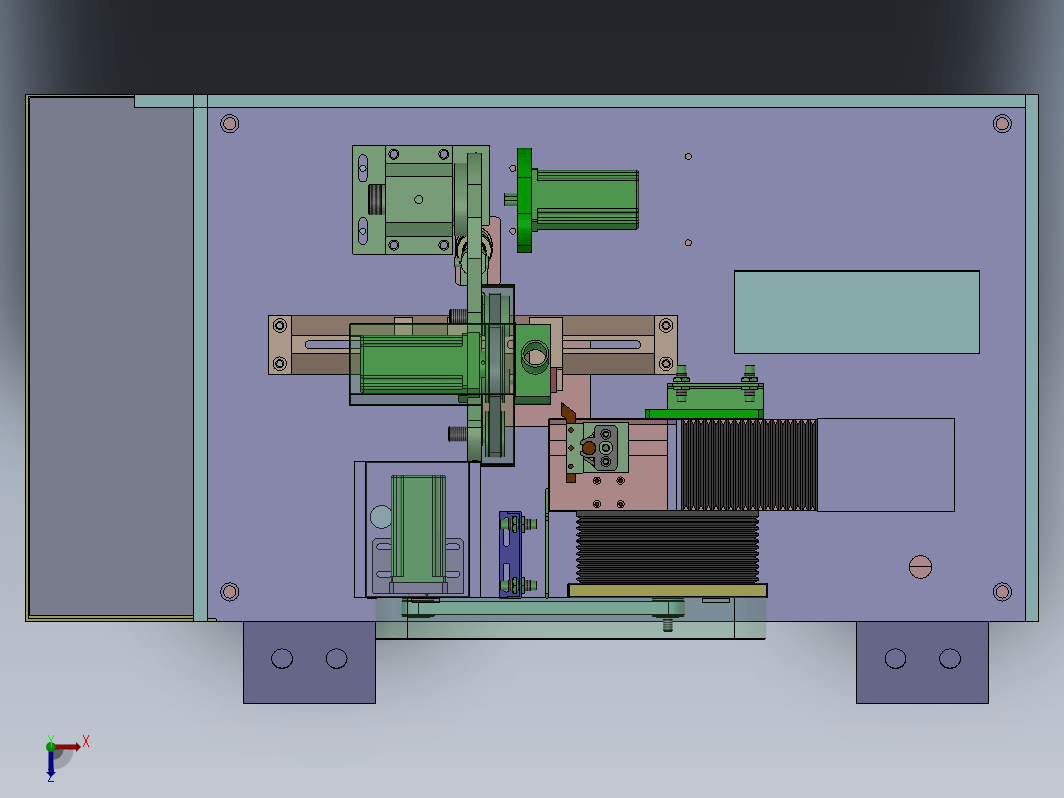 单刀三伺服精车机3D+工程图，电机转子高精度自动车削