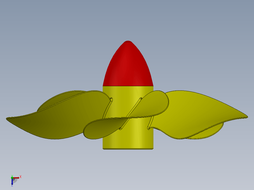 船用螺旋桨三维模型