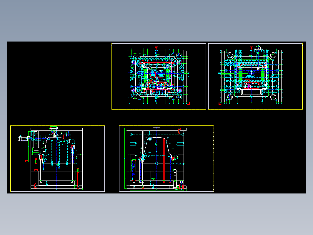 模具设计-电视后壳