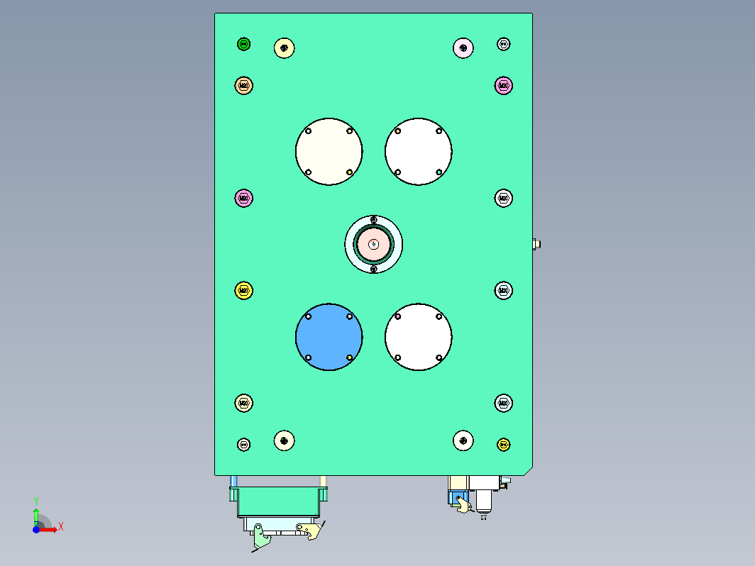 拖鞋架装饰面盖模具（超多斜顶+牛角进胶）