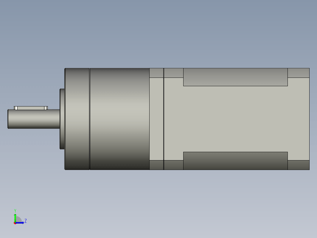 YK42HB60-PG10  42mm两相步进减速机电机（3D）