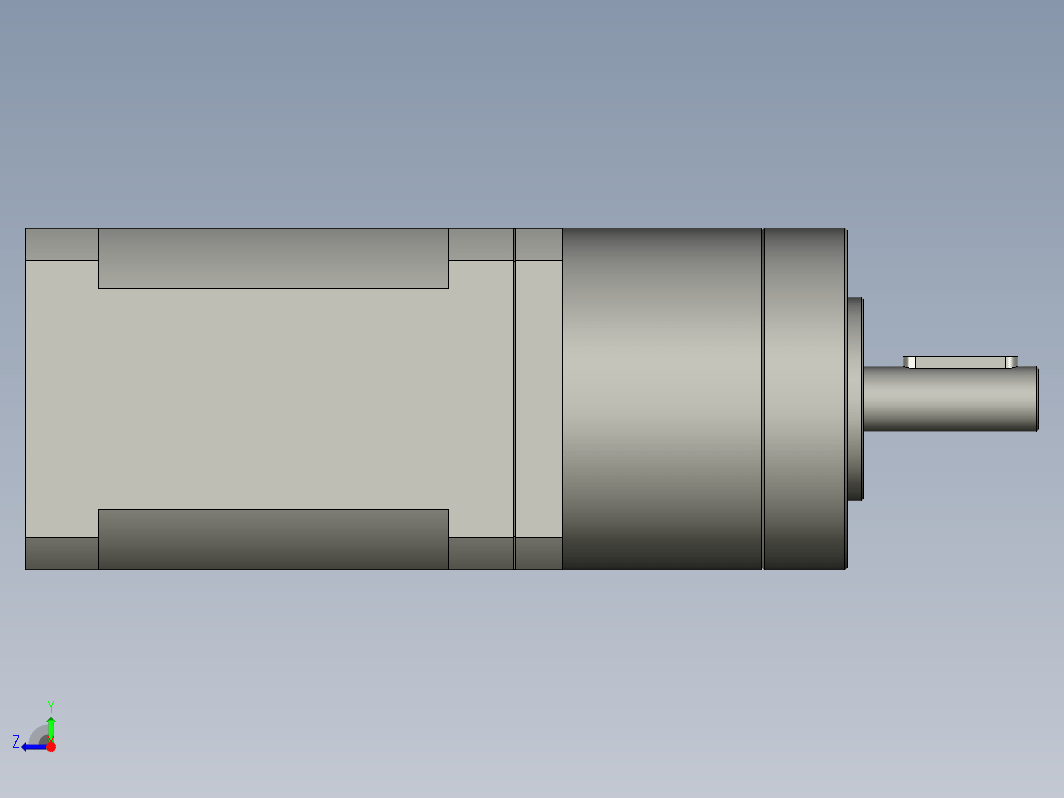 YK42HB60-PG10  42mm两相步进减速机电机（3D）