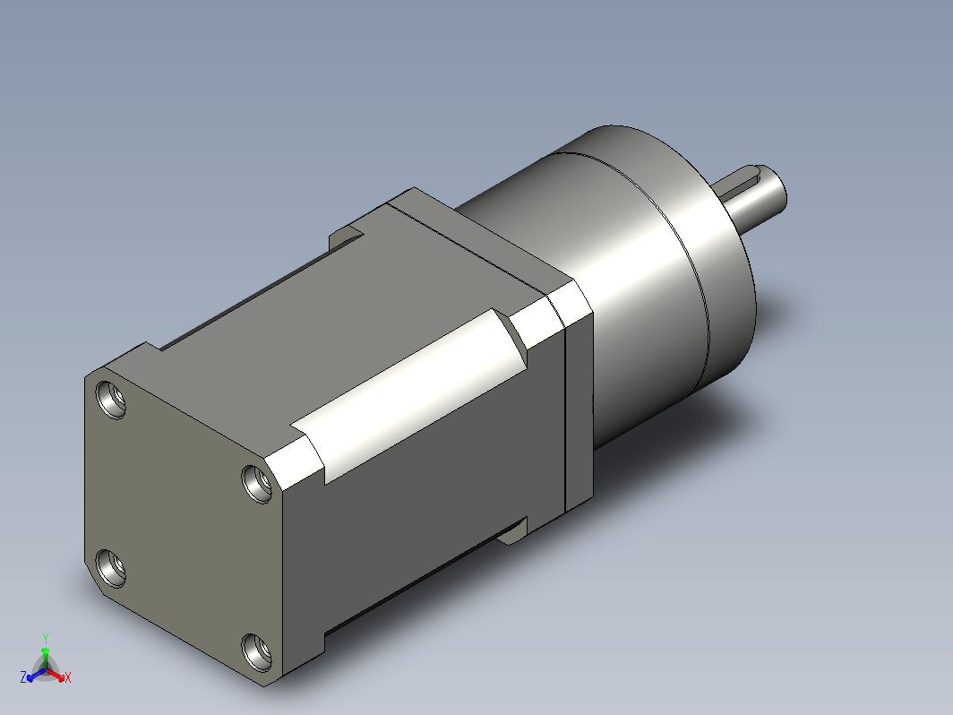 YK42HB60-PG10  42mm两相步进减速机电机（3D）