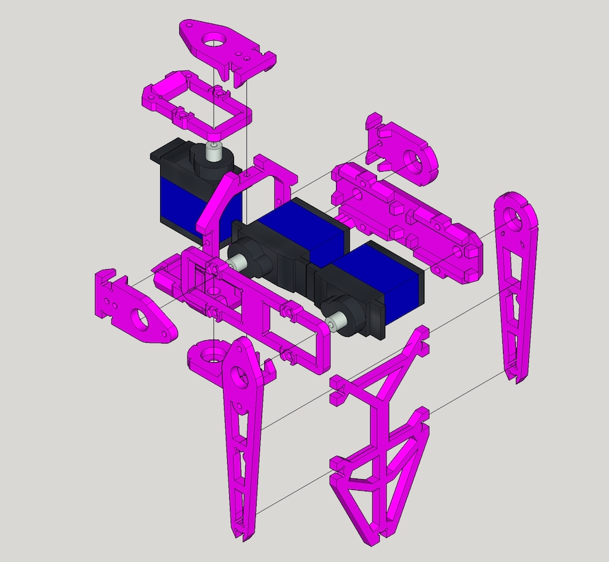 hexapod六足爬行机器人玩具